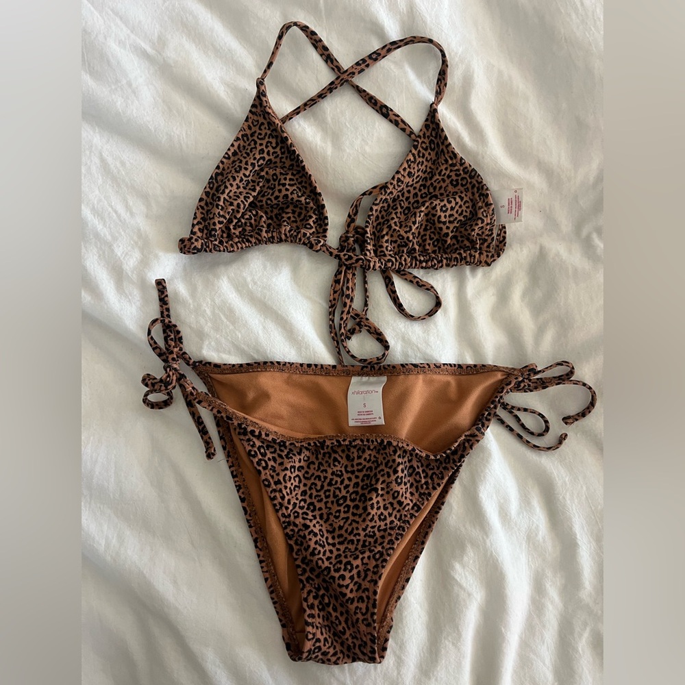 Xhilaration Leopard Print Bikini - Brown